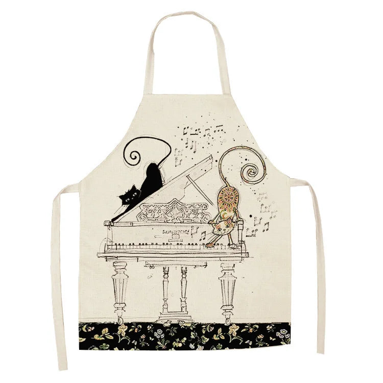 Tablier Cuisine Motif Lin Coton – Tablier Design Unique Adulte et Enfant