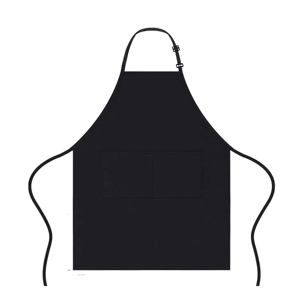 Tablier cuisine noir élégant anti-taches classique résistant
