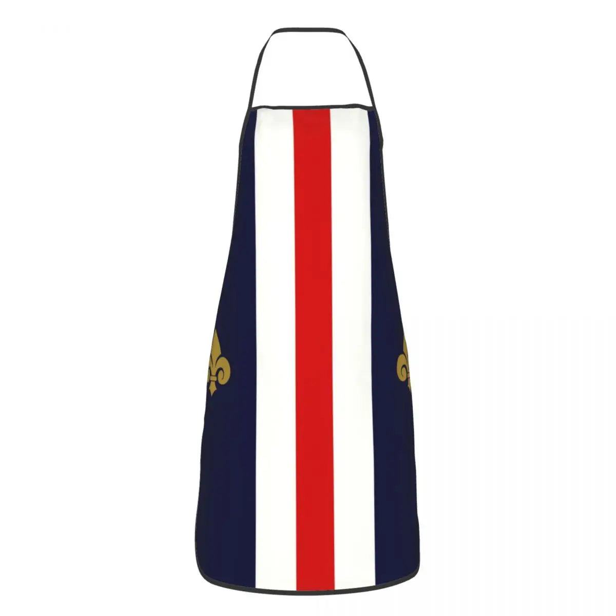 Tablier cuisine français tricolore style bistrot gastronomie