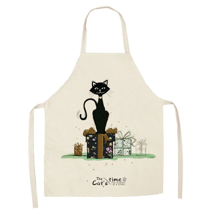Tablier Cuisine Motif Lin Coton – Tablier Design Unique Adulte et Enfant