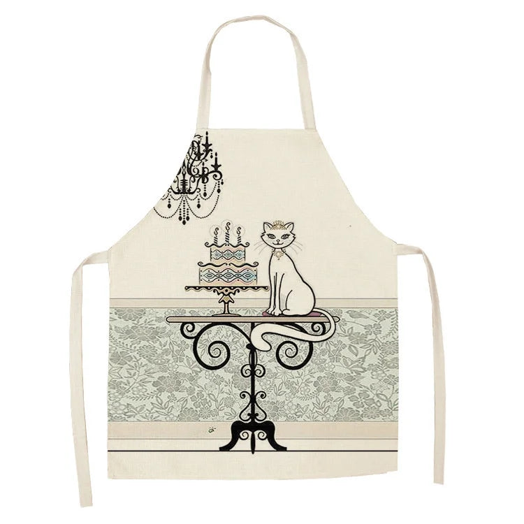 Tablier Cuisine Motif Lin Coton – Tablier Design Unique Adulte et Enfant
