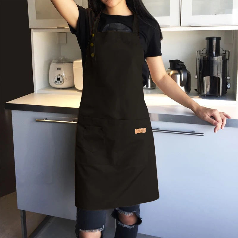 Tablier de Cuisine Professionnel en Canvas – Tablier Résistant Chef Cuisinier