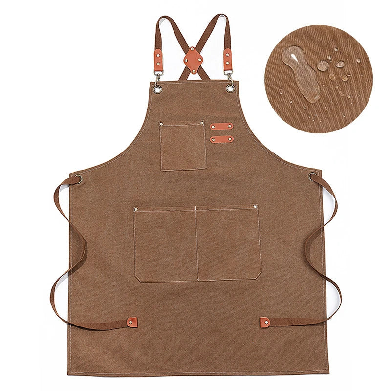 Tablier Cuisine Moderne Canvas Coton – Tablier Épuré Résistant