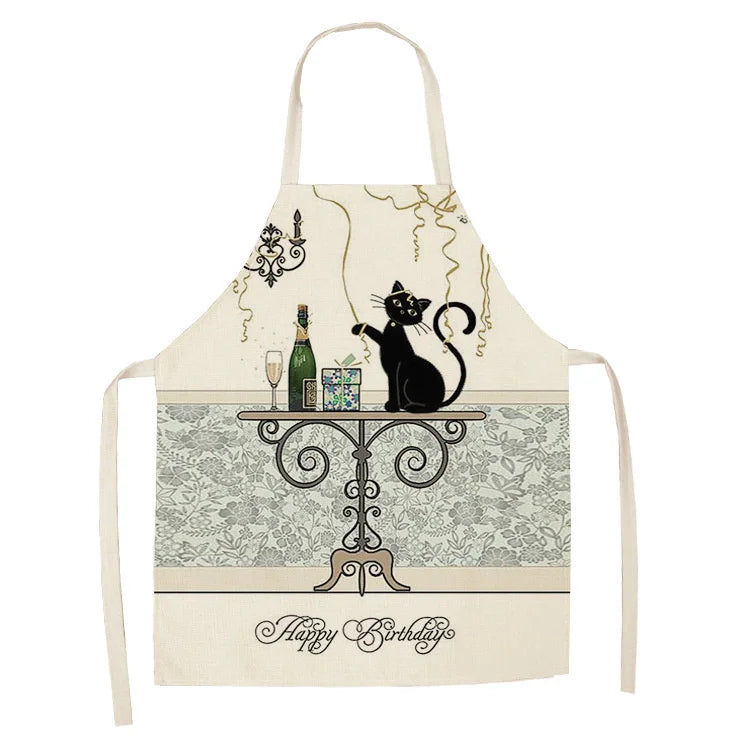 Tablier Cuisine Motif Lin Coton – Tablier Design Unique Adulte et Enfant