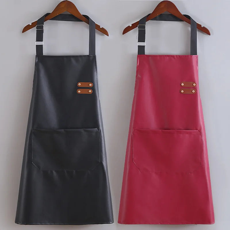 Tablier cuisine cuir chef artisan élégant robuste durable