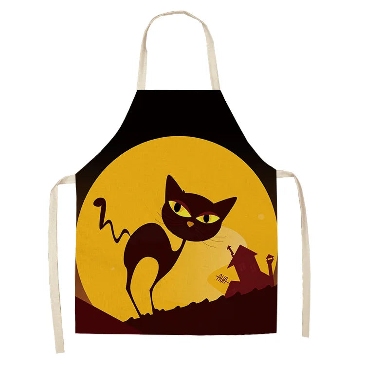 Tablier Cuisine Chats Lin Coton – Tablier Motif Chat Original et Mignon