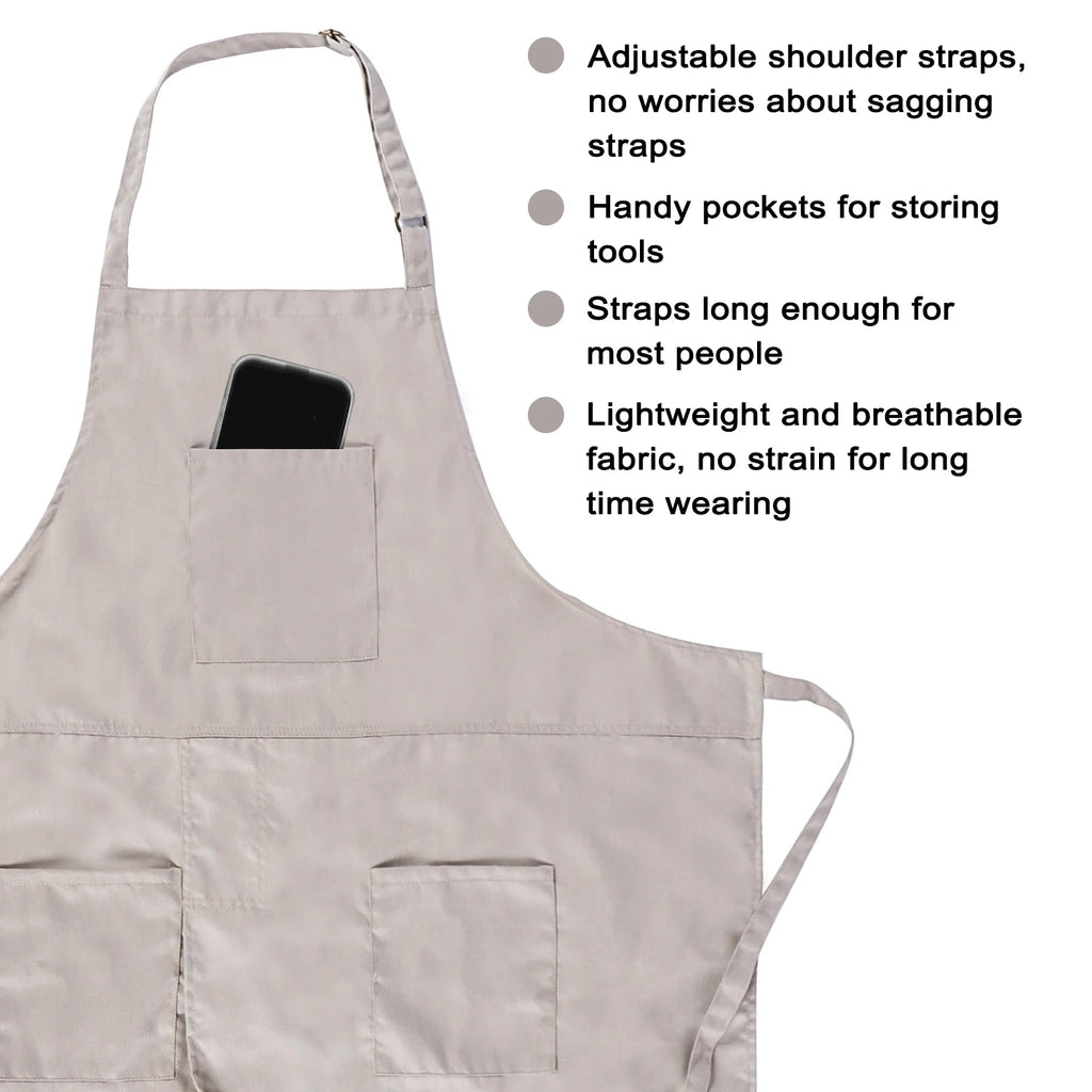Tablier cuisine beige élégant neutre résistant intemporel