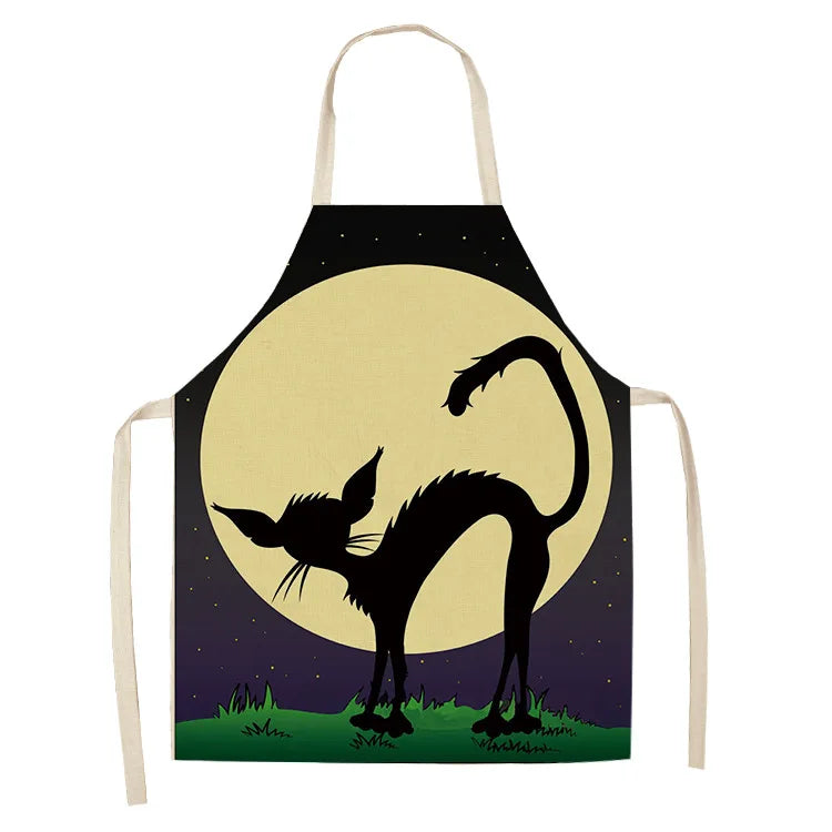 Tablier Cuisine Chats Lin Coton – Tablier Motif Chat Original et Mignon