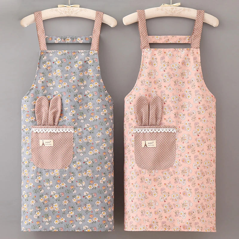 Tablier Cuisine Femme Polyester – Tablier Léger 6 Designs Toutes Saisons
