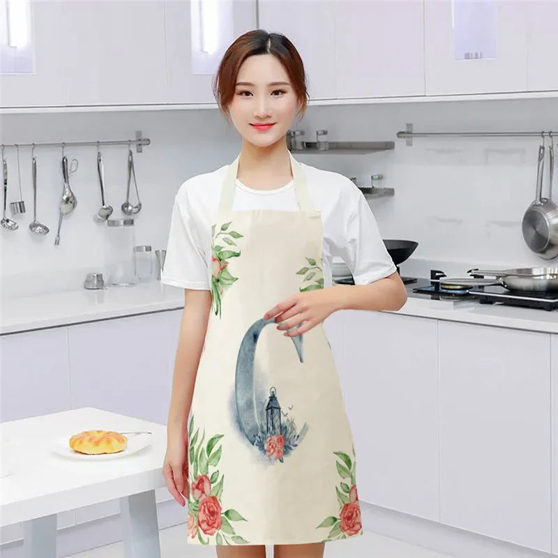 Tablier Cuisine Lettre Lin Coton – Tablier Motif Alphabets Tendance