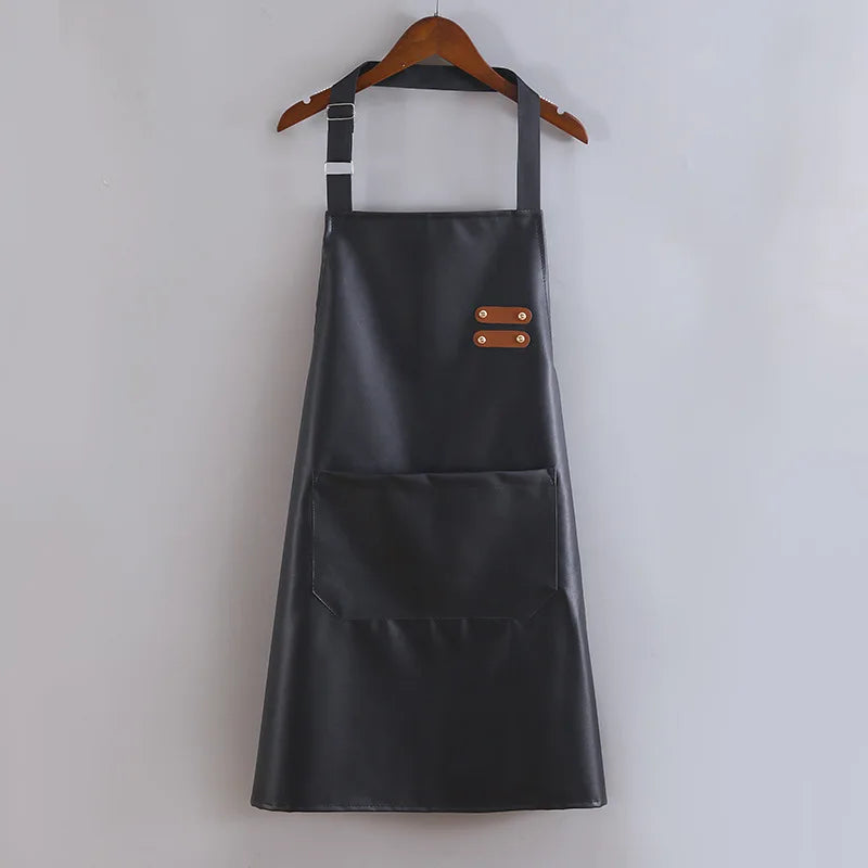 Tablier cuisine cuir chef artisan élégant robuste durable