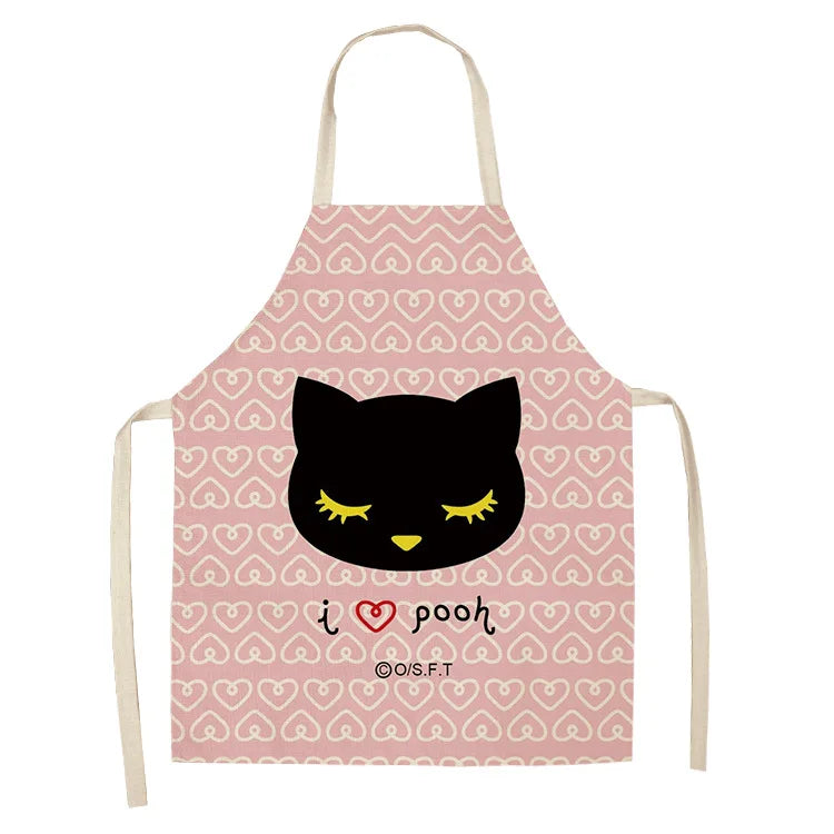 Tablier Cuisine Chats Lin Coton – Tablier Motif Chat Original et Mignon