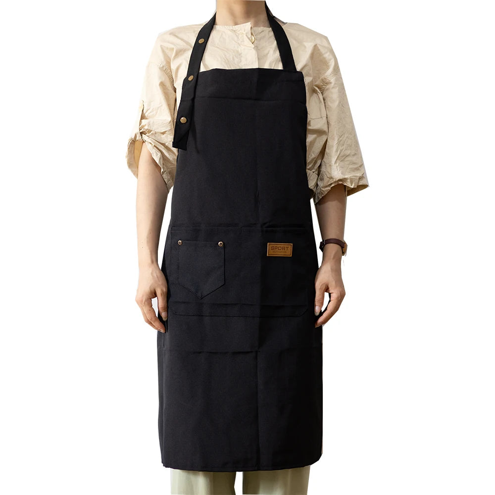 Tablier de Cuisine Professionnel en Canvas – Tablier Résistant Chef Cuisinier