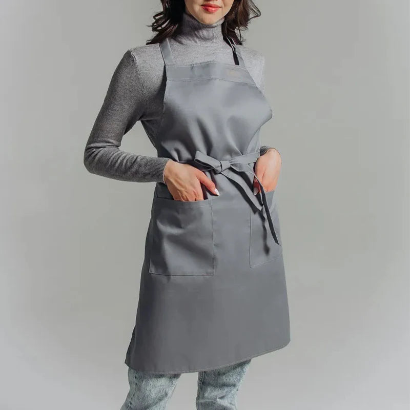 Tablier cuisine bleu anti-taches coloré apaisant résistant