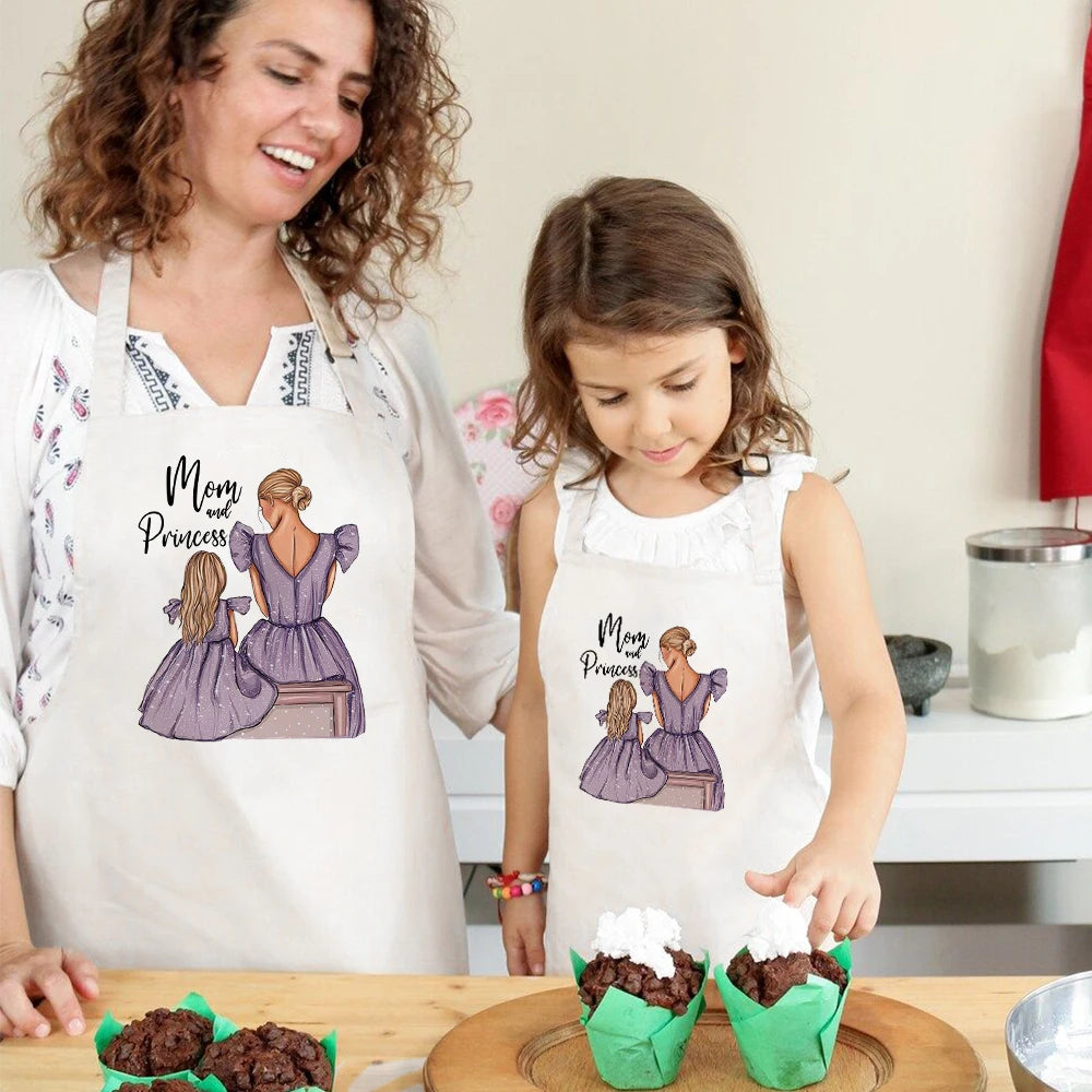 Tablier cuisine famille mixte cuisiner ensemble cadeau
