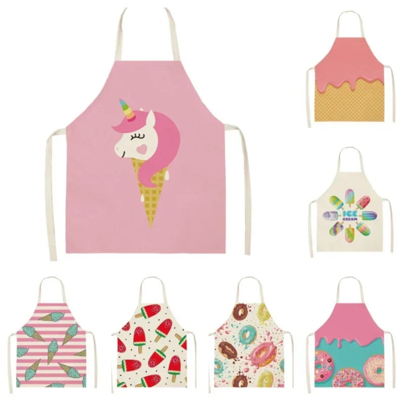 Tablier cuisine fille enfant coloré mignon pâtisserie