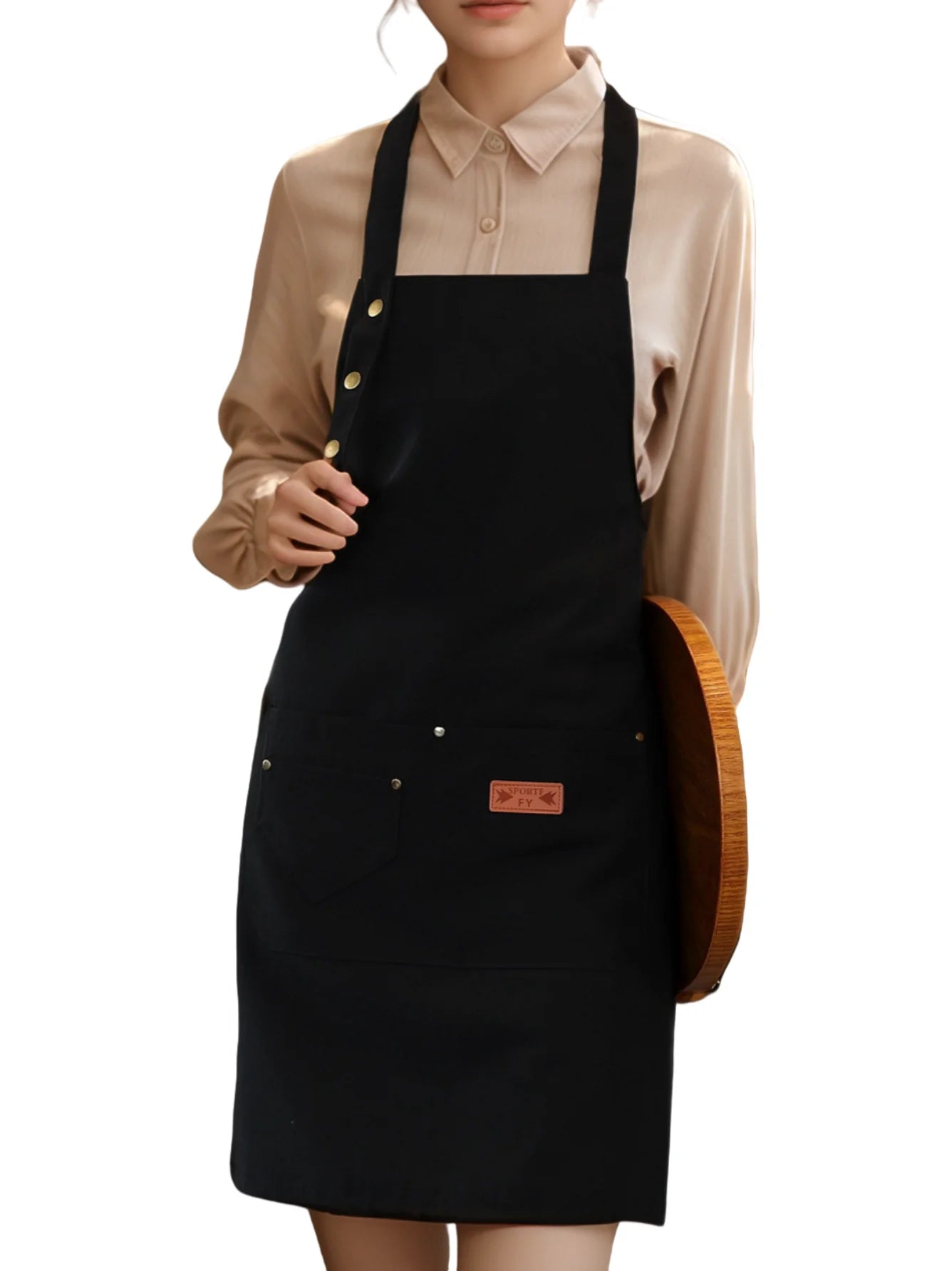 Tablier Cuisine Haut de Gamme Dacron – Tablier Premium Professionnel Élégant