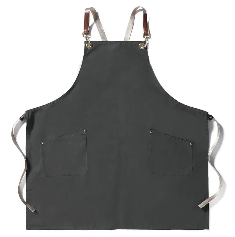 Tablier de Cuisine Professionnel en Canvas – Tablier Résistant Chef Cuisinier