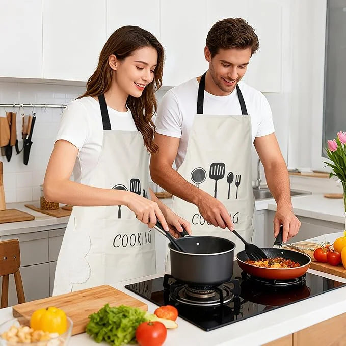 Tablier cuisine anti-taches protection maximale quotidien