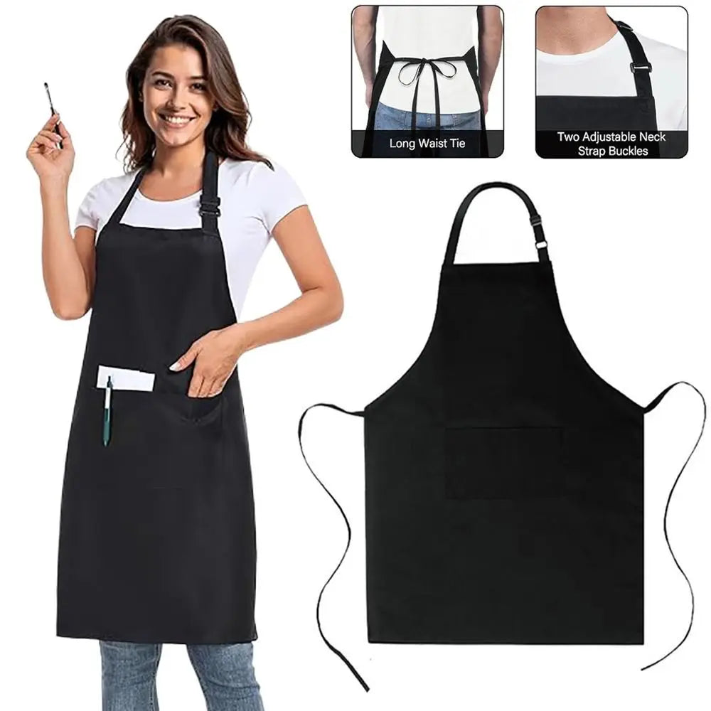 Tablier cuisine noir femme