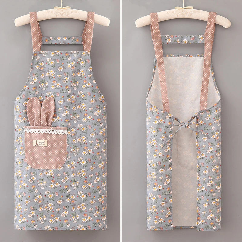 Tablier Cuisine Femme Polyester – Tablier Léger 6 Designs Toutes Saisons
