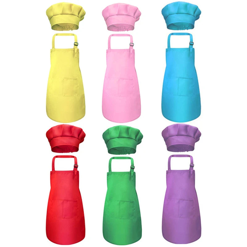 Tablier de Cuisine pour Enfant Lot de 2 – Tablier Enfant Duo Couleurs Douces