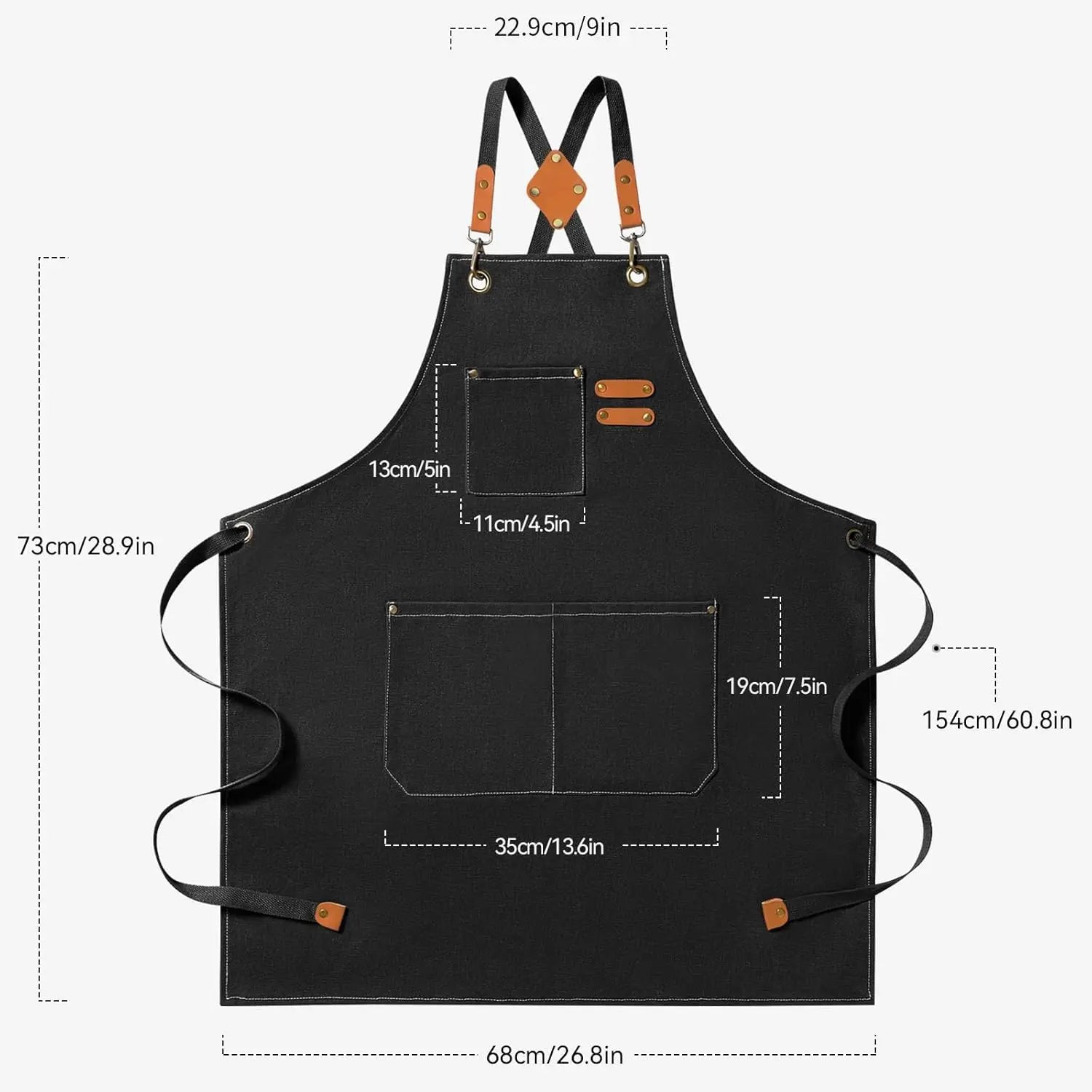 Tablier Cuisine Moderne Canvas Coton – Tablier Épuré Résistant