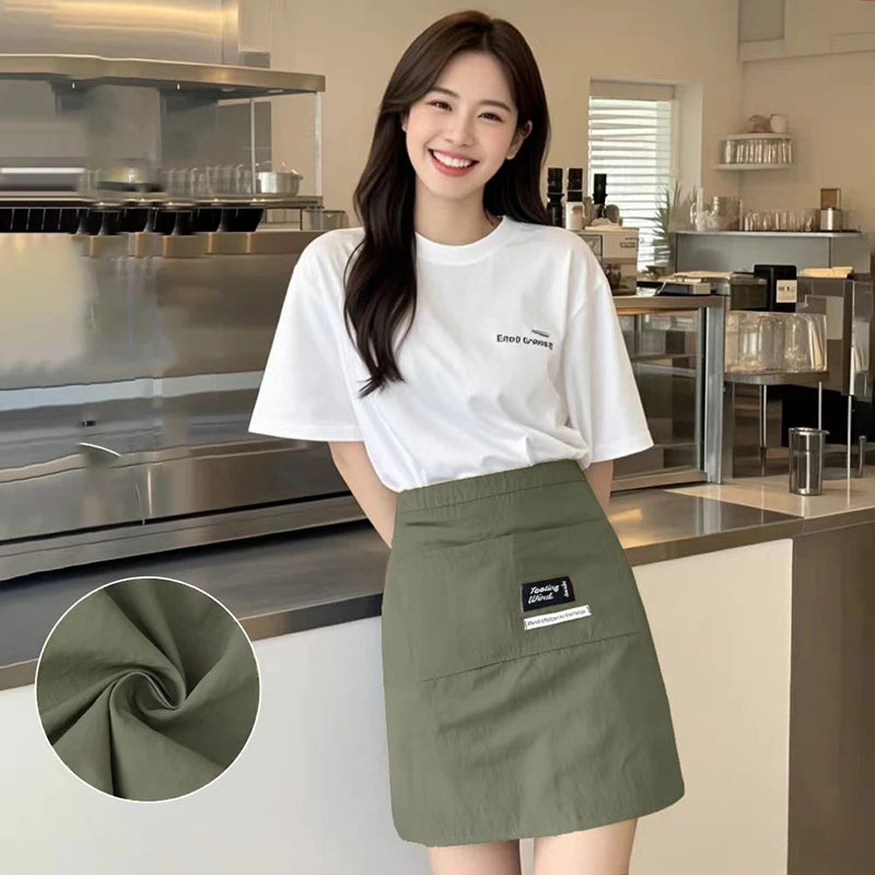 Demi Tablier Imperméable Canvas – Demi Tablier Résistant Anti-Taches