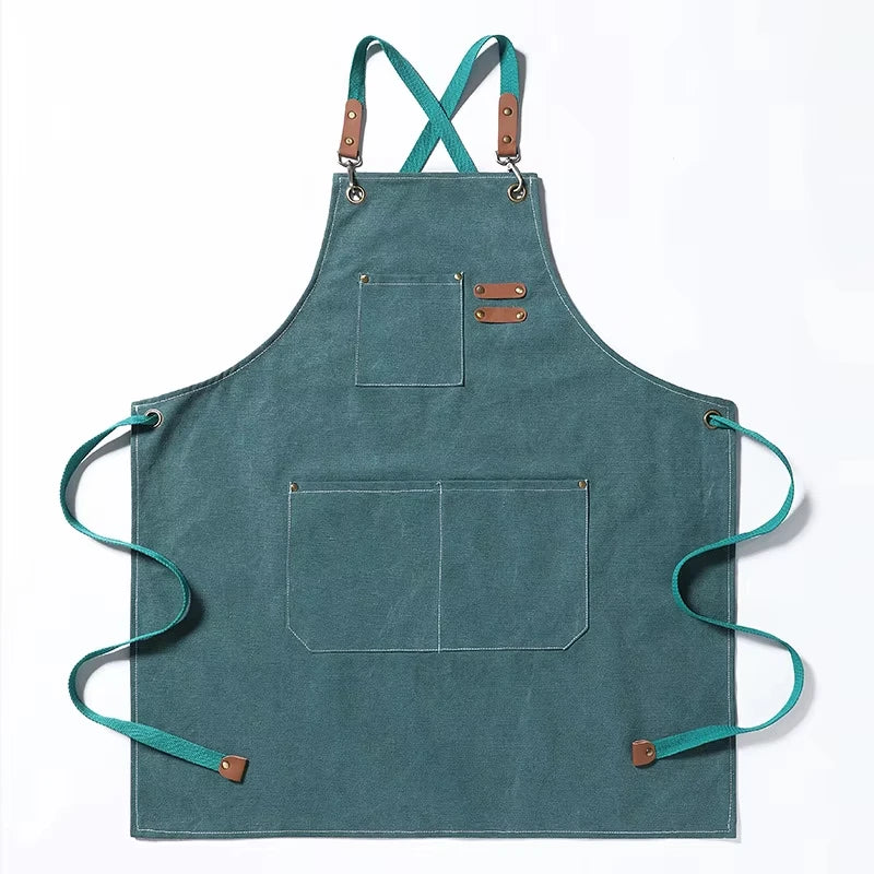 Tablier cuisine bleu homme