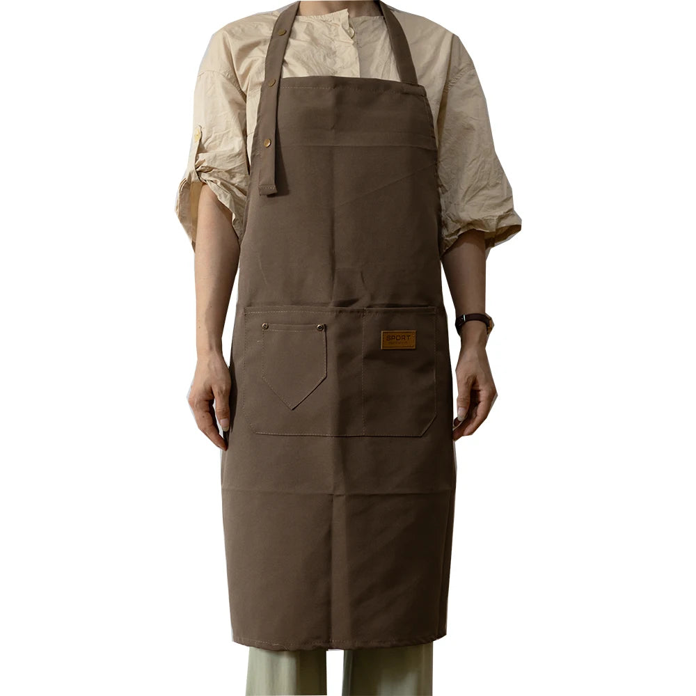 Tablier de Cuisine Professionnel en Canvas – Tablier Résistant Chef Cuisinier
