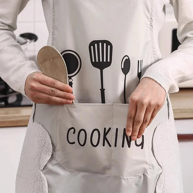 Tablier cuisine anti-taches protection maximale quotidien