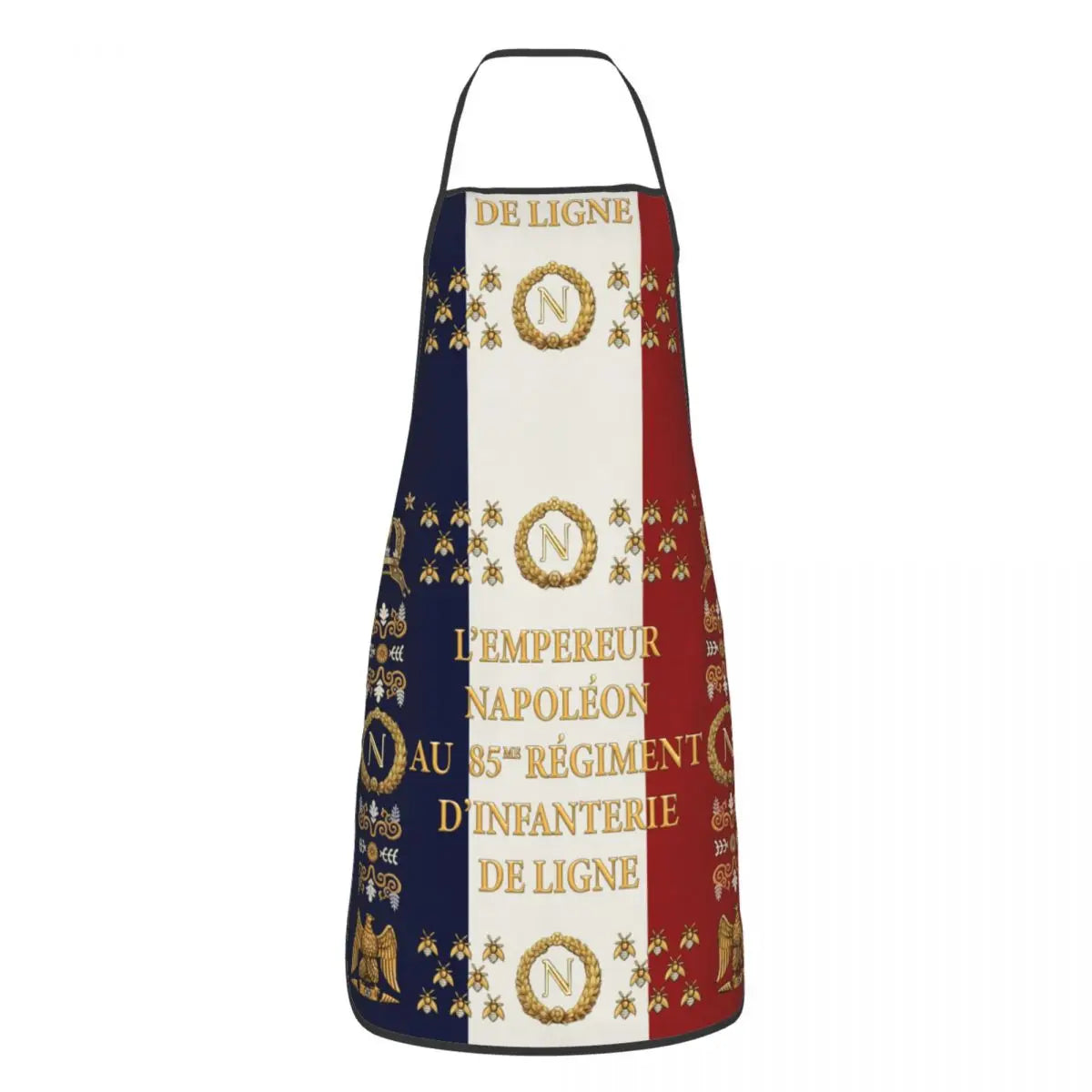 Tablier cuisine français tricolore style bistrot gastronomie