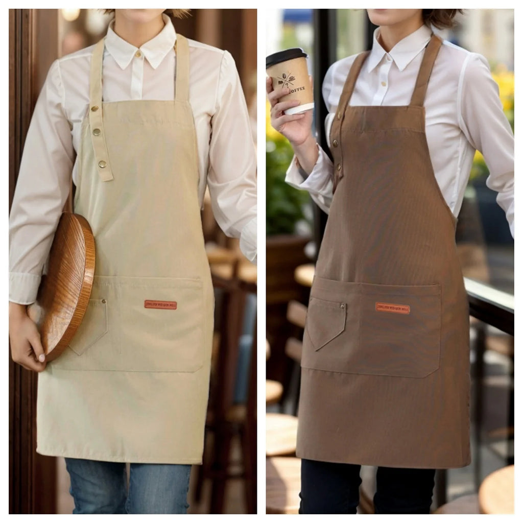 Tablier Cuisine Haut de Gamme Dacron – Tablier Premium Professionnel Élégant