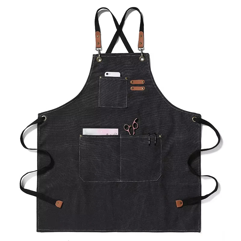 Tablier cuisine bleu homme