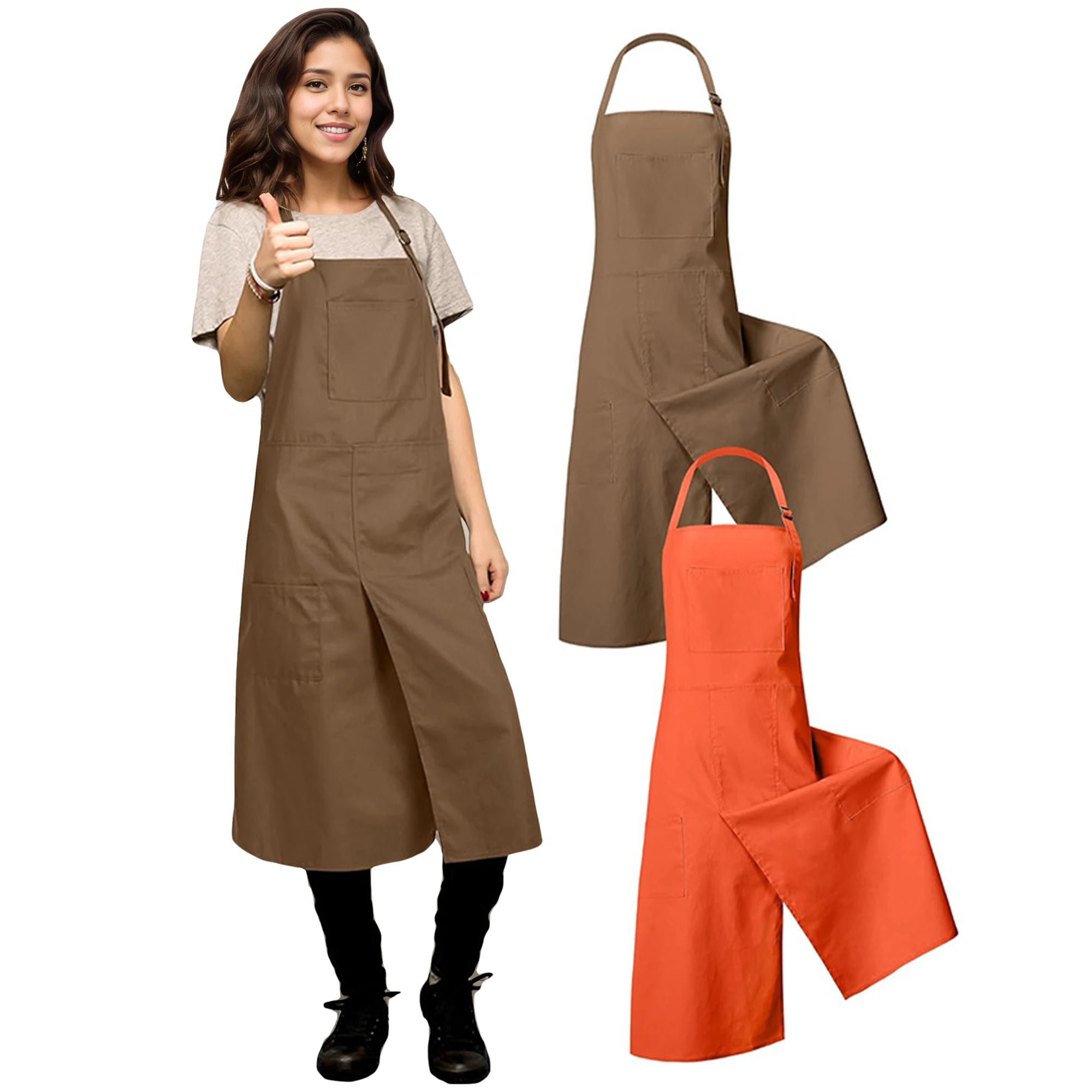 Tablier cuisine beige élégant neutre résistant intemporel