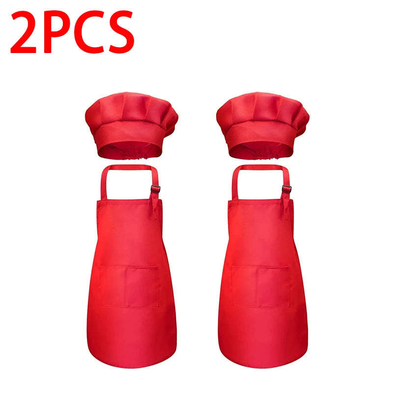 Tablier de Cuisine pour Enfant Lot de 2 – Tablier Enfant Duo Couleurs Douces