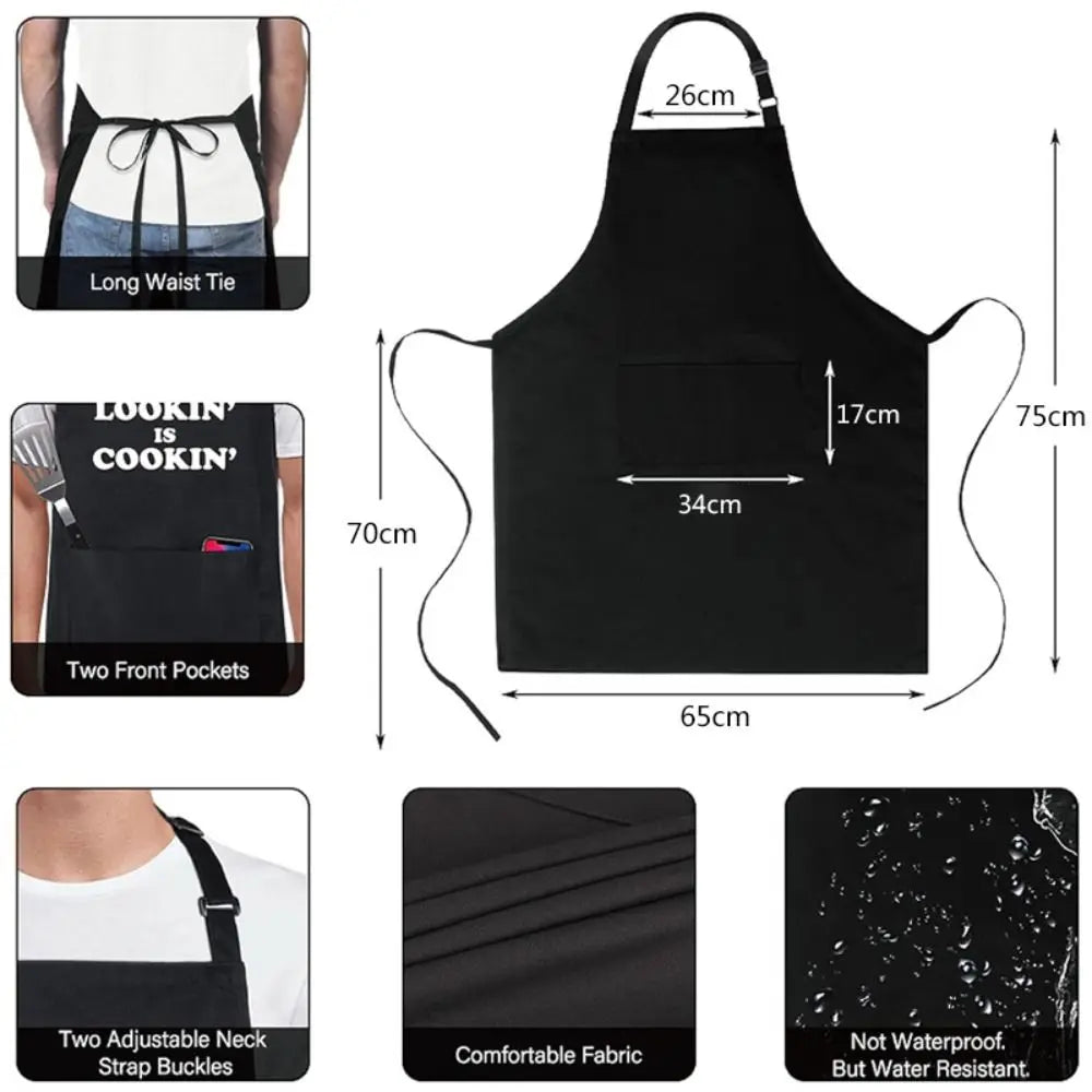 Tablier cuisine noir femme