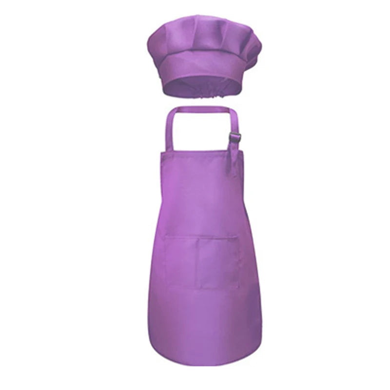 Tablier de Cuisine pour Enfant Lot de 2 – Tablier Enfant Duo Couleurs Douces