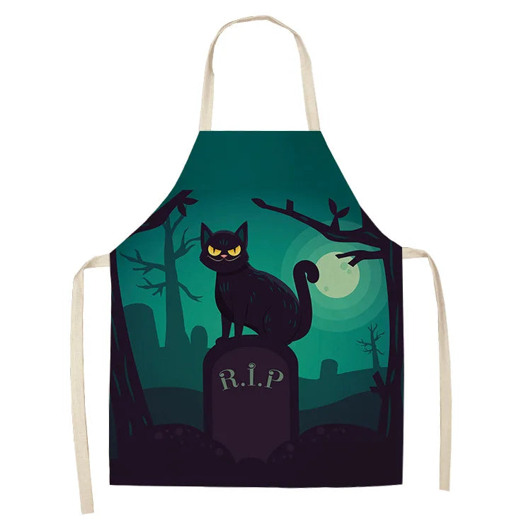 Tablier Cuisine Chats Lin Coton – Tablier Motif Chat Original et Mignon