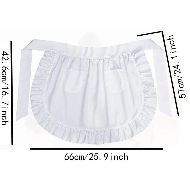 Demi-Tablier de Cuisine à Carreaux Coton PVC