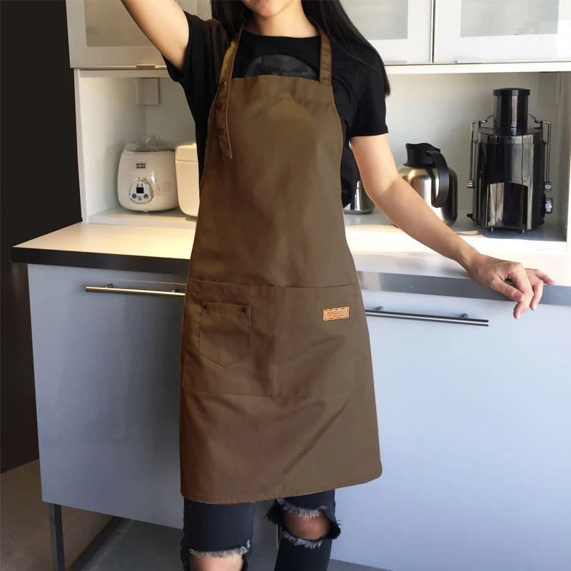 Tablier de Cuisine Professionnel en Canvas – Tablier Résistant Chef Cuisinier