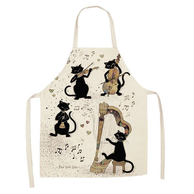 Tablier Cuisine Motif Lin Coton – Tablier Design Unique Adulte et Enfant