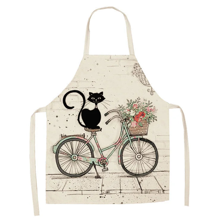 Tablier Cuisine Motif Lin Coton – Tablier Design Unique Adulte et Enfant