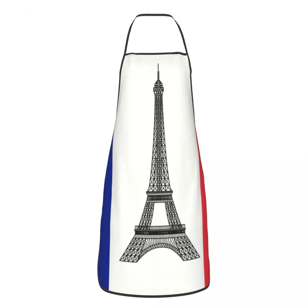Tablier cuisine français tricolore style bistrot gastronomie