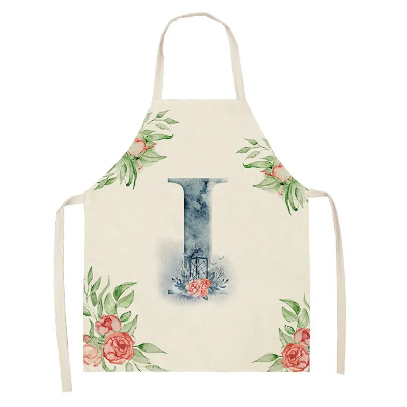 Tablier Cuisine Lettre Lin Coton – Tablier Motif Alphabets Tendance