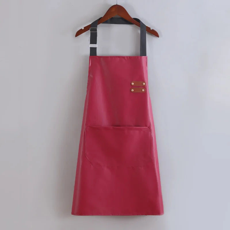 Tablier cuisine cuir chef artisan élégant robuste durable