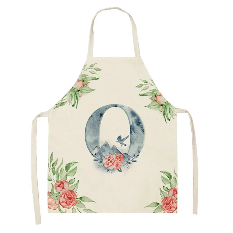 Tablier Cuisine Lettre Lin Coton – Tablier Motif Alphabets Tendance