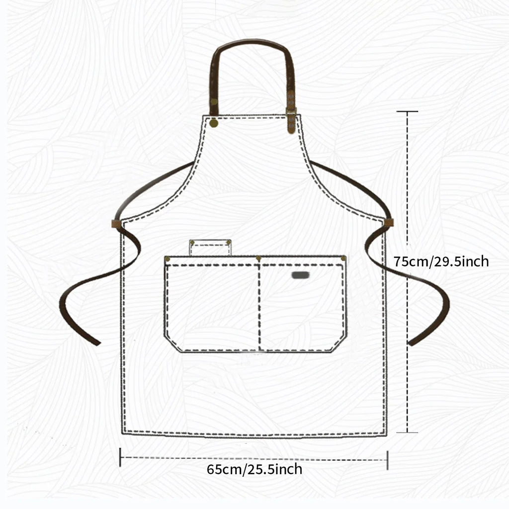 Tablier Barista Canvas – Tablier Coffee Shop Professionnel et Stylé