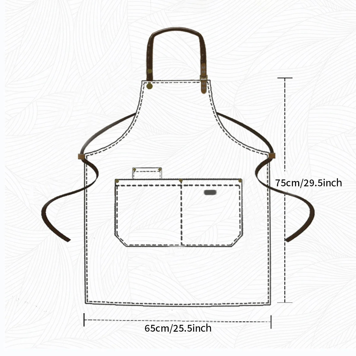 Tablier Barista Canvas – Tablier Coffee Shop Professionnel et Stylé