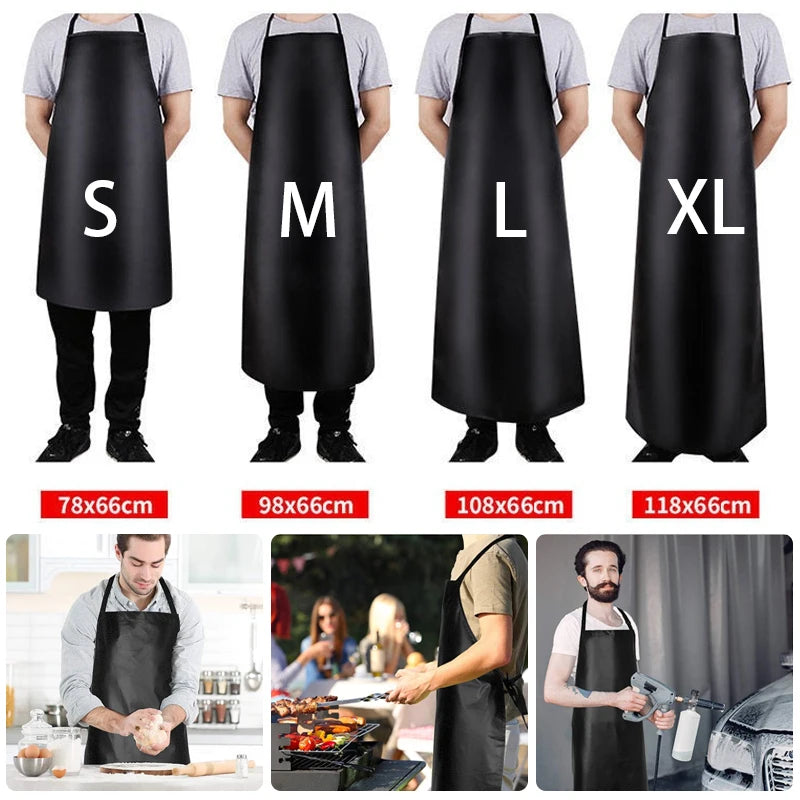 Tablier de cuisine long grande longueur anti-taches résistant